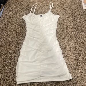 H&M White Mini Dress